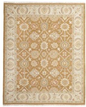 KALATY Rust/Ivory Soumak Flatweave Area Rug