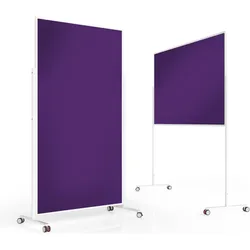 Magnetoplan, Präsentationstafel, MAGNETOP. Design-Moderatorentafel VP 1181111 Filz, violett 1000x1800mm (101 x 180 cm)