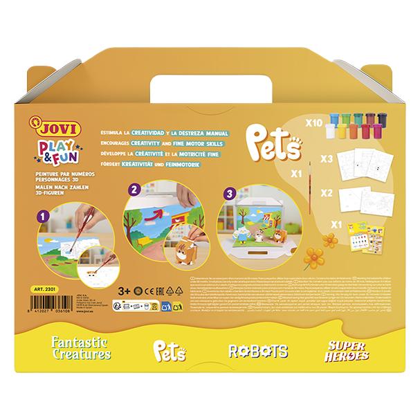 Jovi Play&Fun Plakatfarbe Set - Pets (2301-JV)