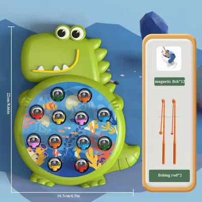 Inspire Select Magnetic Fishing Toy For Kids Montessori Style Fishing Rod Game (Colorful Fish & Rod Set For Ages 3+) green Fishing