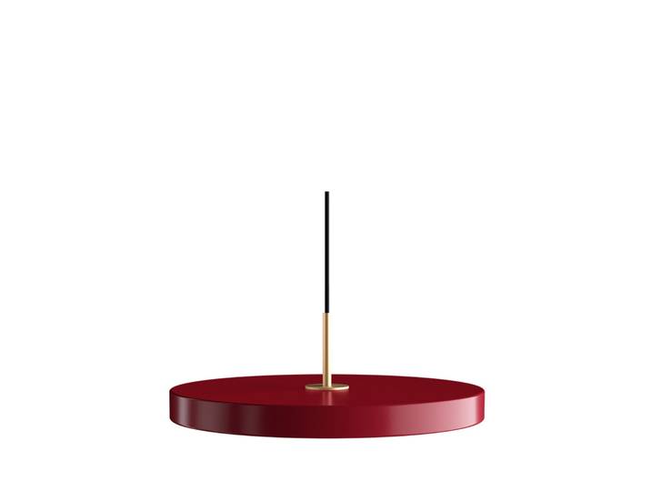 Asteria Plus Suspension Medium Ruby Red/Brass - UMAGE - Salon / séjour - Métal