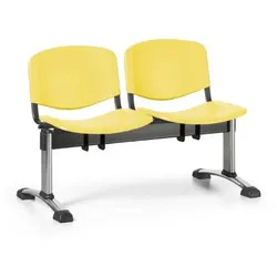 Wartezimmerbank - Kunststoff ISO Biedrax LC9681zl - Gestell verchromt