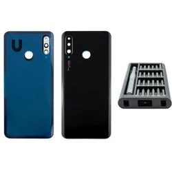 Kaputt.de Huawei P30 lite Backcover schwarz - Premium-Set (Huawei P30 Lite), Mobilgerät Ersatzteile, Schwarz