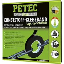 Petec Kunststoff Klebeband Doppelseitiges Klebeband 10m