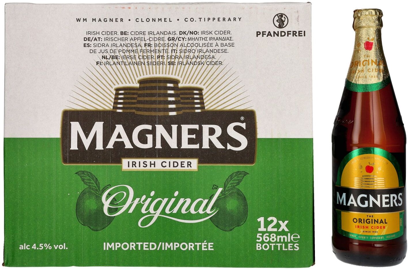 Magners Irish Cider ORIGINAL 4,5% Vol. 12x0,568l