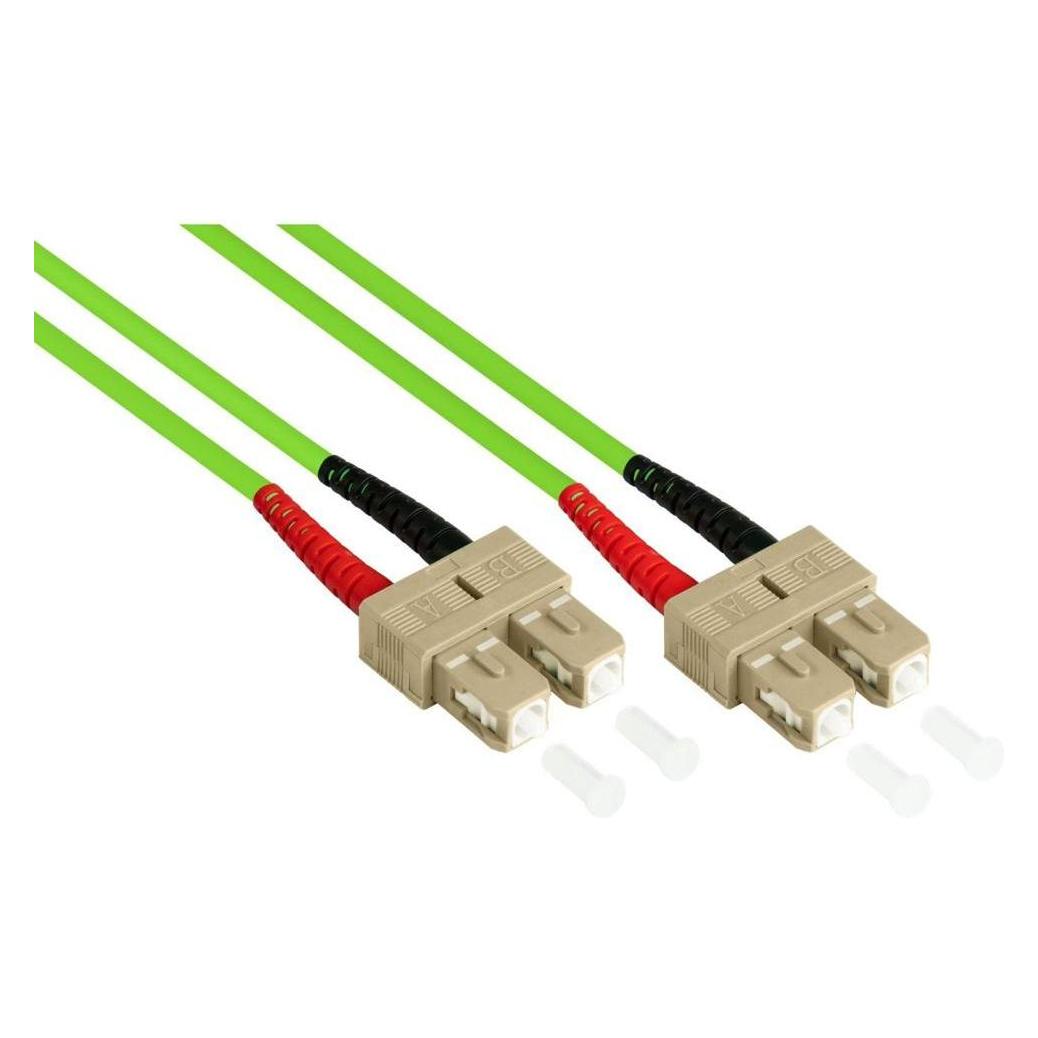 Varia SO-37834 - Patchkabel LWL Duplex OM5 (Multimode, 50125) SCSC, LSZH, 7,5m (7.50 m) (SO-37834)