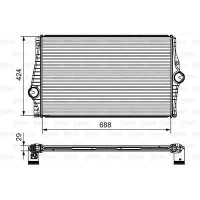 VALEO Ladeluftkühler 818280 für Volvo