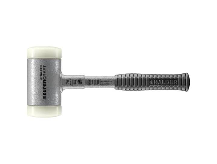Maillet SUPERCRAFT\, avec manche en tube d'acier incassableet et ergonomique\, antidérapante D=70 mm 3377.070