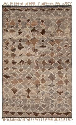 ECARPETGALLERY Hand-knotted Tangier Grey Wool Rug - 5'0 x 8'0