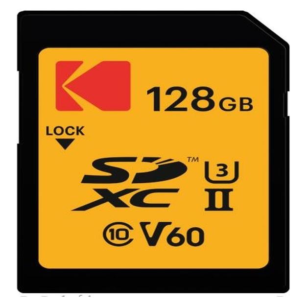 Kodak SD 128GB UHS-II U3 V60 Ultra Pro (128 GB, SDXC, U3, UHS-II) (EKMSD128GUHS2V1K)