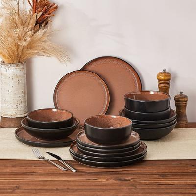 vancasso Amber Stoneware Dinnerware Set Service for 4