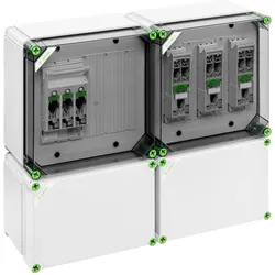 Spelsberg 03360701 GTi Wechselrichtersammler, transparent, Schutzart IP65, Schlagfestigkeit IK08, Schutzklasse II, Bemessungsspannung 400V AC