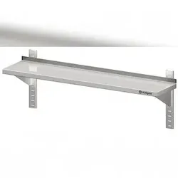 Stalgast Wandbord mit Konsolen, und Wandschienen, höhenverstellbar, verschweißt : 800x400x400 mm