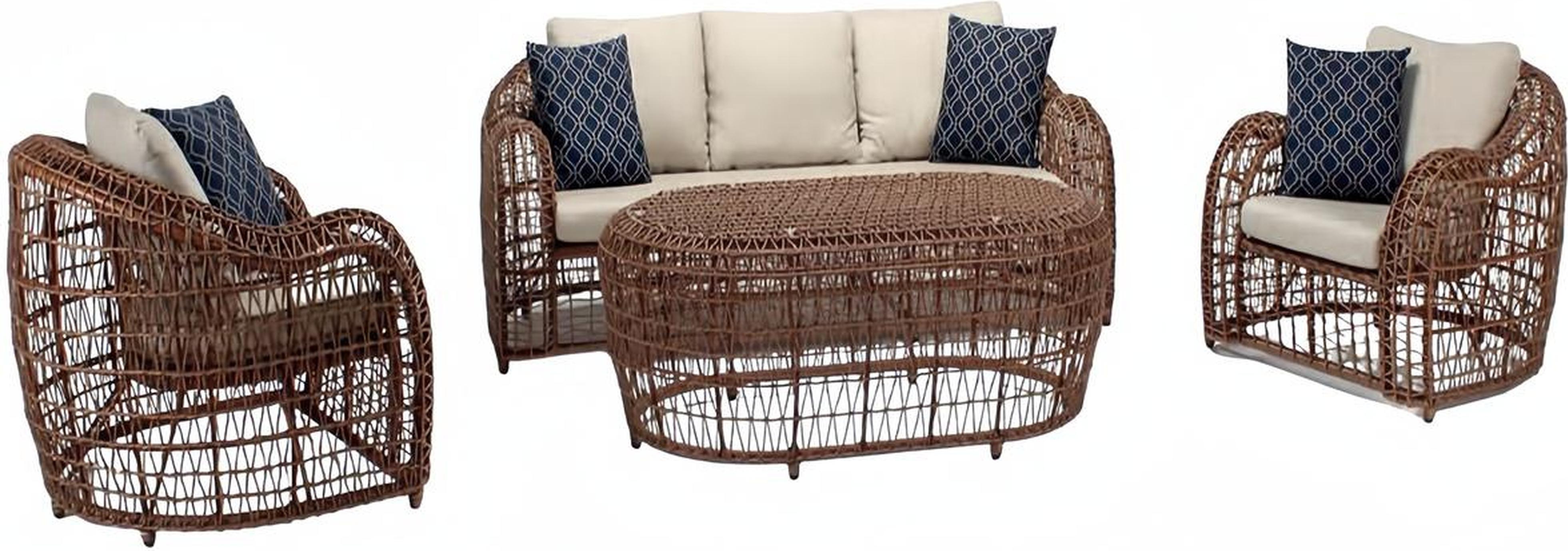 Gartenmöbel Sitzgarnitur Sitzgruppe Sofa Couch Polster Garten Terrasse Möbel