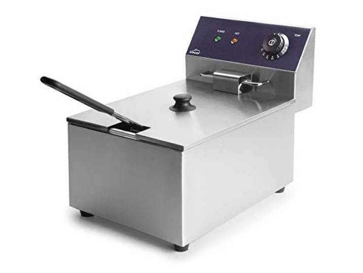 Lacor 69169 - Elektrische Fritteuse 6 lts 2500w Profi-Küche Qualität Langlebiges Profi-Utensil; entwickelt für optimale Leistung und schnelle, unkomplizierte Reinigung in der Spülmaschine