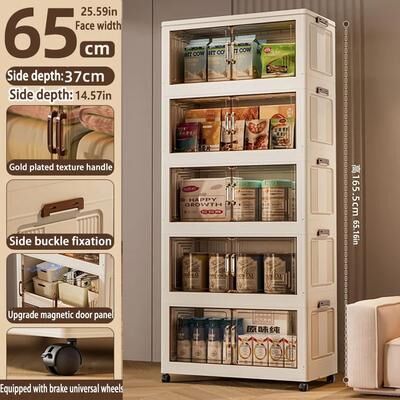 Inspire Essentials Foldable Storage Cabinet Wardrobe Organizer Large Capacity Dustproof Closet 17