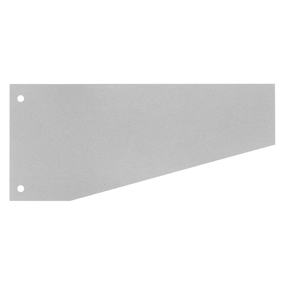 Schäfer Shop Trapeztrennstreifen, Karton, unifarben, 100 Stück (50509TSSI 09 GRAU)