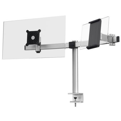 Durable Monitorhalterung 1Monitore 1Tablet Tischklemme Silbe
