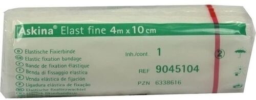 Askina Elast Fine Binde 4mx10cm cellophaniert