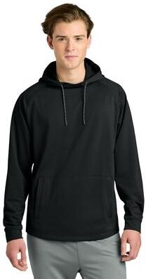 Richardson RA7200LSH Charge Performance Fleece Long Sleeve Hoodie in Black size XL   Polyester Blend