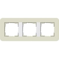 Abdeckrahmen 3fach, Abdeckung beige, Retail