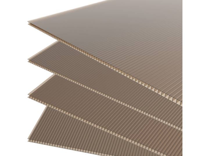 Panneaux de serre en feuille creuse en Polycarbonate, bricolage, panneaux marron extérieurs protégés aux UV, 40x40 pouces (100x100cm)