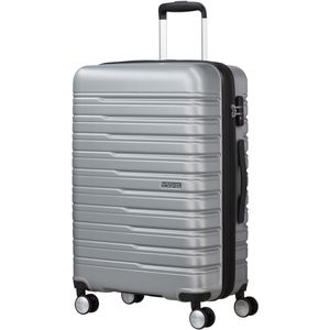 AmericanTourister Koffer Flashline Spinner exp. silber, Hartschale, 4 Rollen, 69 Liter, 46 x 67 x 27cm