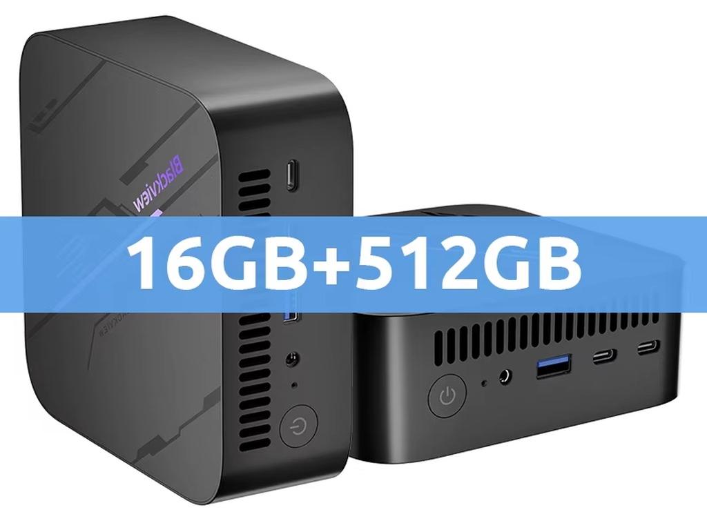 Mini-PC - MP100 - AMD 7430U, 6 Kerne/12 Threads - 16 GB RAM - 512 GB SSD - Windows 11 - Wi-Fi 6 und Bluetooth 5.2