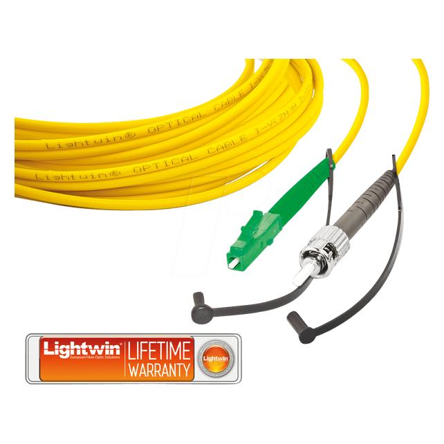 Wirewin Lightwin High Quality Simplex LWL Patchkabel, SM, LC/APC - ST (5 m) (LSP-09 LC/APC-ST 5.0)