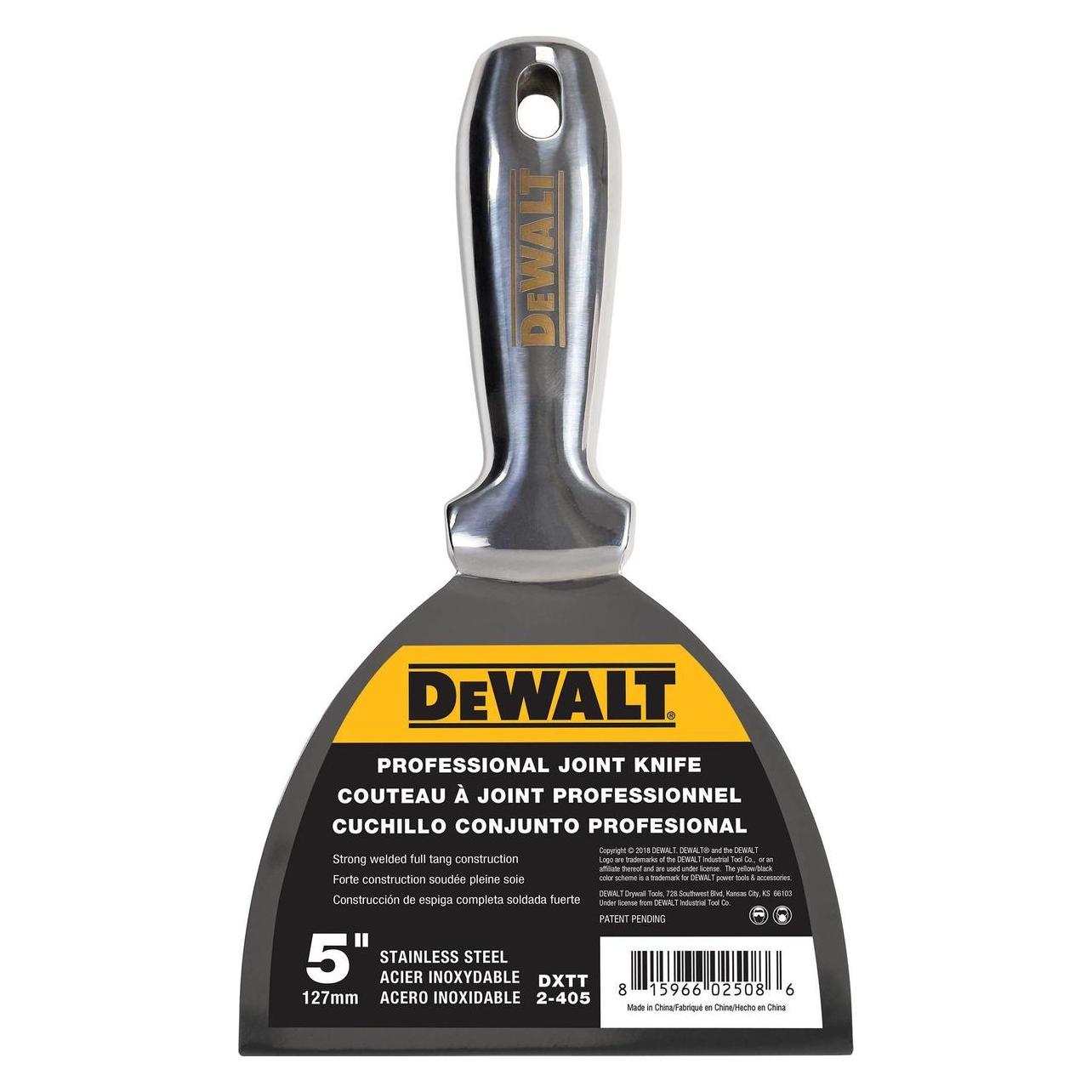 DeWalt Zubehör 2-405 Spachtelmesser Edelstahl geschmiedet 127 mm (2-405)