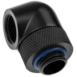 XSPC Adapter 90 Grad G1/4 Zoll AG auf G1/4 Zoll IG - drehbar, schwarz, 4er-Pack, Wasserkühlung Komponenten Zubehör, Schwarz