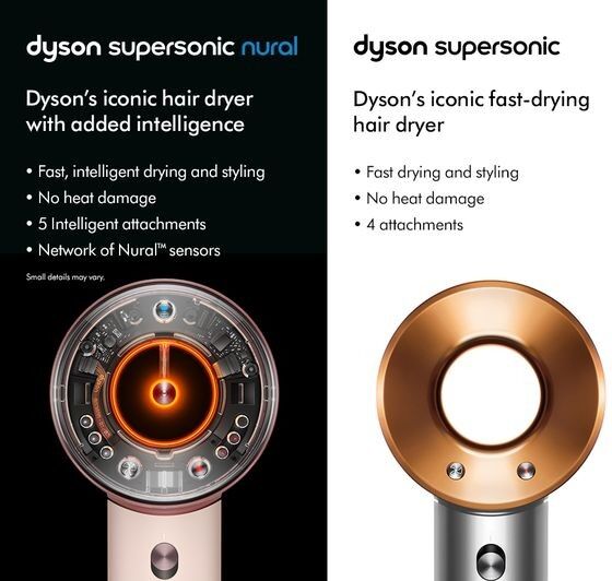 Dyson Supersonic Nural Straight+Wavy Hair Dryer - Pink