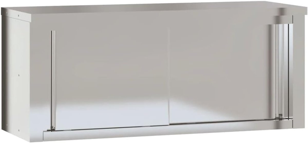 RVS Wandkast voor de Keuken met Metalen Afwerking