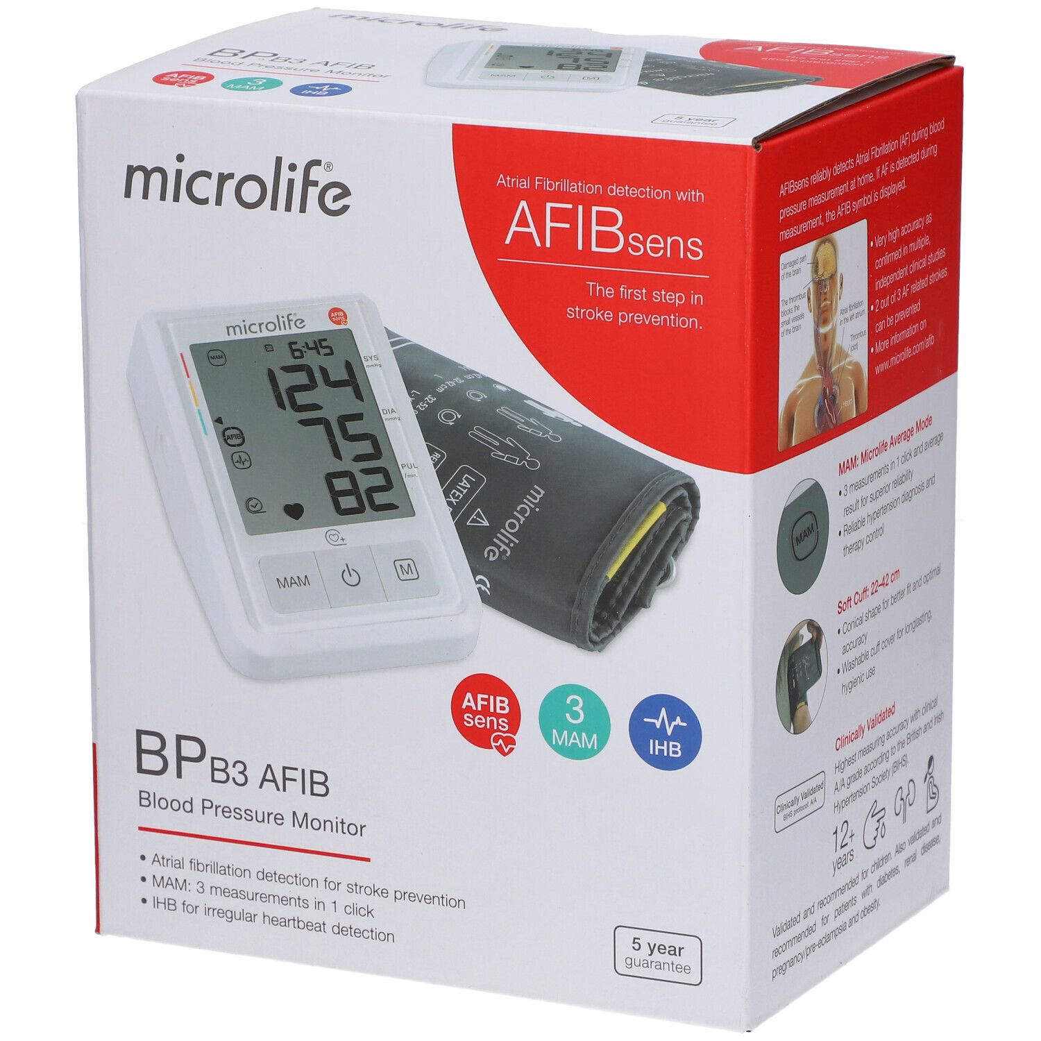 Microlife Blutdruckmesser BP B3 Afib 4G 1 St Zubehör