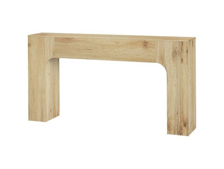CONSOLE Table Console 160CM Console Meuble finition chêne table étroite pour entrée et salon table canapé moderne couleur chêne