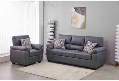 Faux Leather Living Room Set