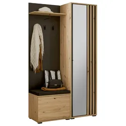 XORA Kompakt-Garderobe VOLANO - B/H/T ca. 114.00x197.00x40.00