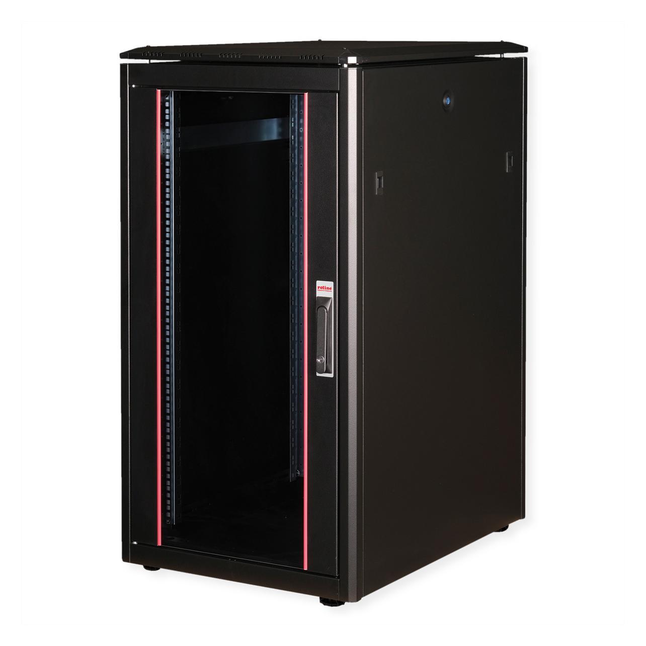 Roline 19-Zoll Netzwerkschrank Pro 22 HE (22 HE, 19 Zoll Rack) (26.21.0219)