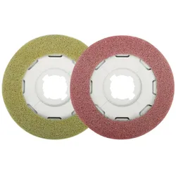 SEBO 2er-Set Pflegepad für Disco, Staubsauger Zubehör, Rot, Gelb