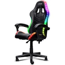Trust GXT704 RONIQ RGB Gaming Chair, Gaming Stuhl, Schwarz