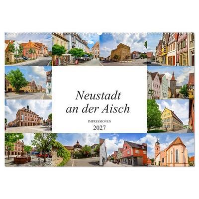 Neustadt an der Aisch Impressionen (Wandkalender 2027 DIN A2 quer), CALVENDO Monatskalender