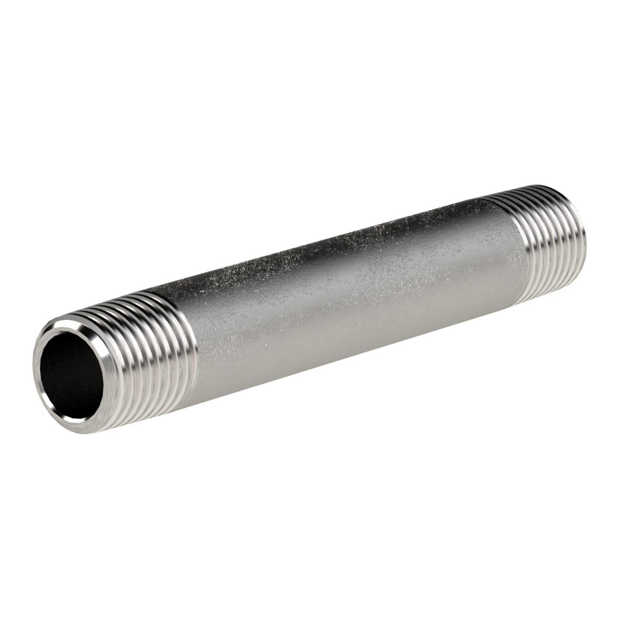 Riegler Rohrdoppelnippel 23, AG/AG, R 1, Länge 180,0 mm (SFR 23-10180)