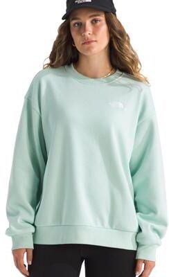 The North Face Women's Evolution Simple Dome Oversized Crew (Size Medium) Opal Frost/Opal Frost, Cotton,Polyester