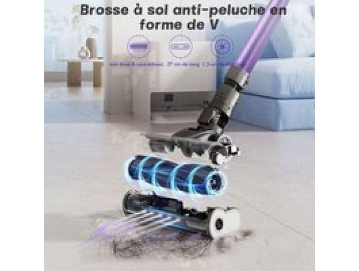 Aspirateur Balai Promo 700W 65kPa Batterie 9x2900mAh 70 Min 8 Fonctions Filtration 7 Niveaux Réservoir 1 6L ASPIRATEUR BALAI