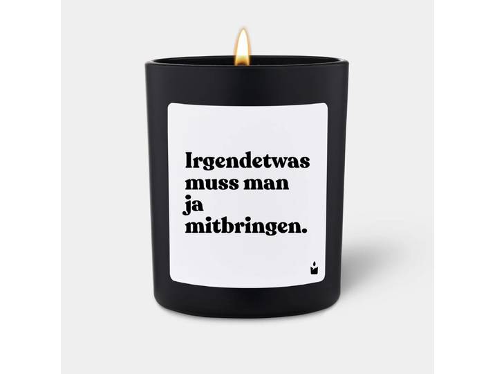 Duftkerze Woody Irgendetwas muss man ja mitbringen.
