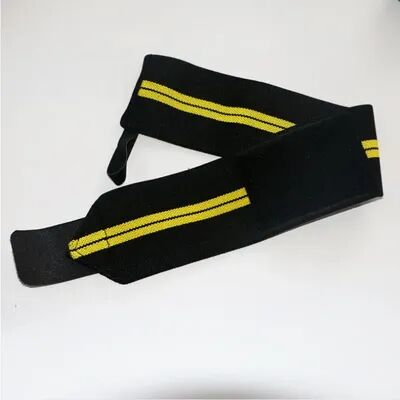 Multisell Products Hub Elastic Wristband Wrist Fixers For Powerlifting, Adjustable Wrist Straps For Men And Women yellow