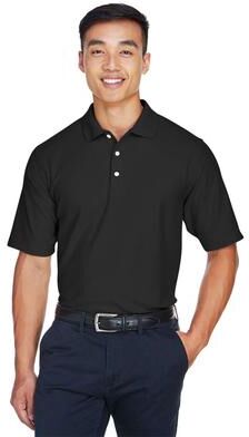 Devon & Jones DG150 Men's DRYTEC20 Performance Polo Shirt in Black size 3XL