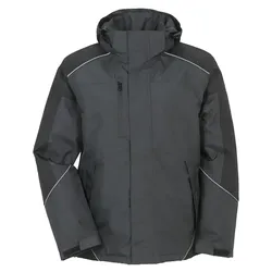Winterjacke "DESERT" Outdoor - L - grau/schwarz