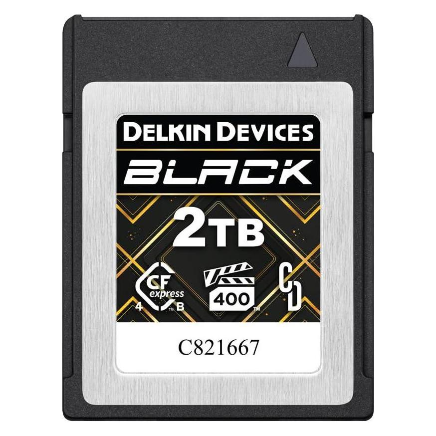 Delkin CFexpress 4.0 BLACK | Type B | R3700/W3220 (VPG400) 2TB (2000 GB, CFexpress Typ B) (DCB4BV42T)