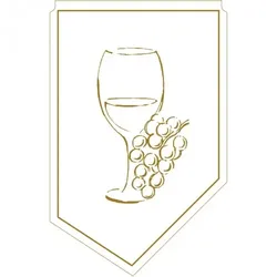 Sovie HORECA Weinmanschette Romeo Gold aus Tissue 9-lagig, 100 x 65 mm, 150 Stück - Einweg Wein Manschette